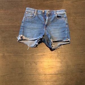 Denim cutoffs